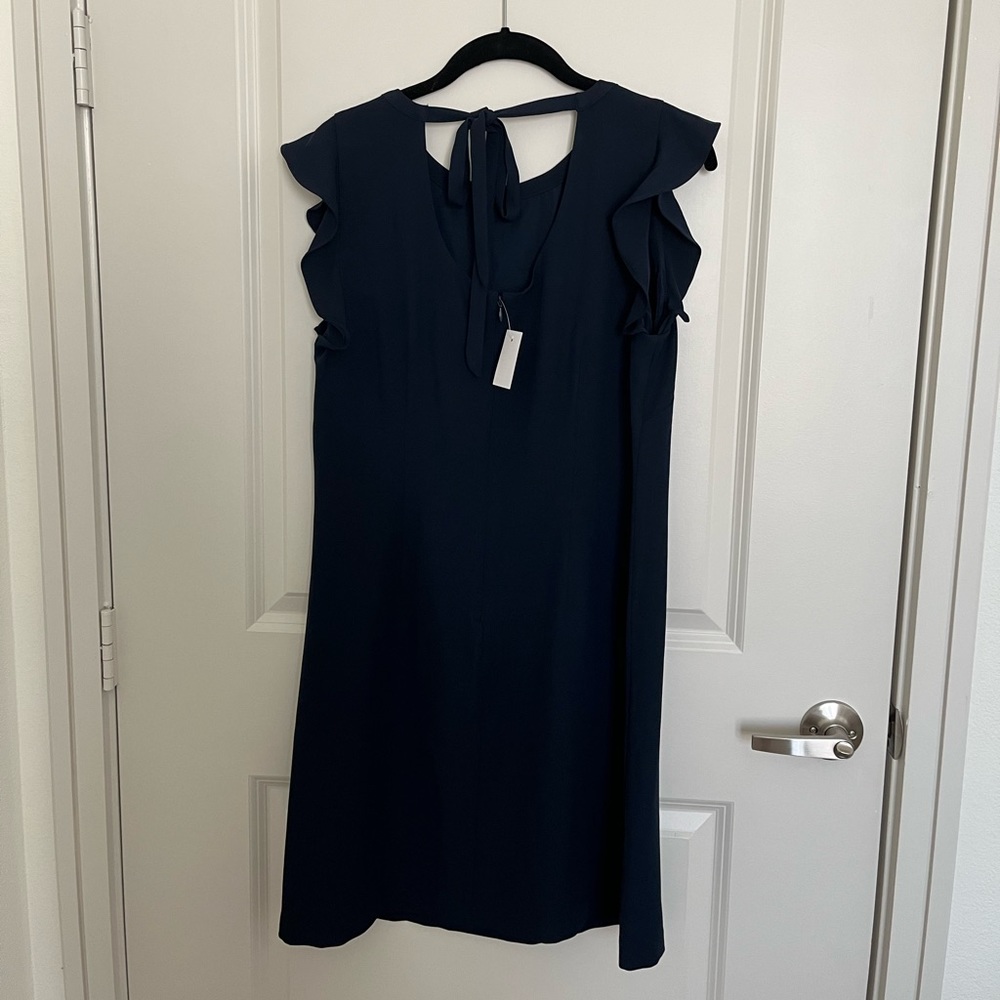 Navy blue shift dress LOFT